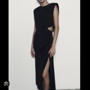 Zara cut out midi dress